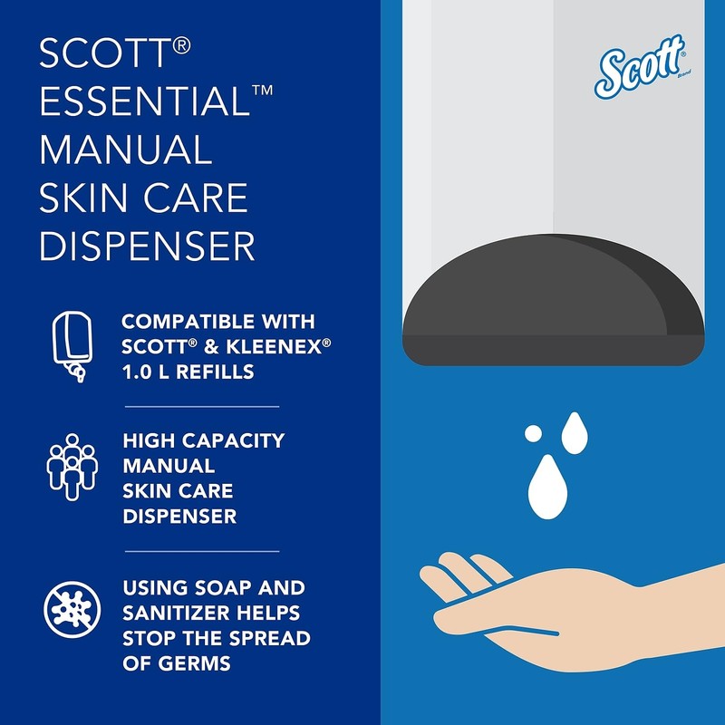 Scott® Essential™ High Capacity Manual Soap and Hand Sanitizer Dispenser