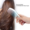 5pcs Space Aluminum Colorful Gradient Haircut Comb Salon Hairdressing Comb