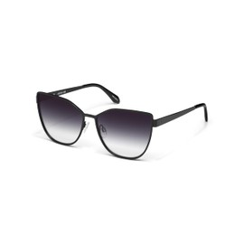 Quay - Womens Sunglasses, Cat Eye Lenses with UV Protection, Oversized Sunglasses (Come Thru, Black)
