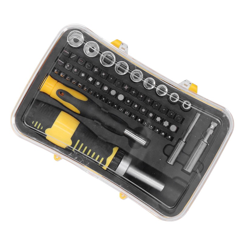 65Pcs Screwdriver Set Chrome Vanadium Steel SK‑1156 Ratcheting Electronics Repair