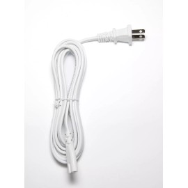 OMNIHIL [UL Listed] White 10 Feet Long AC Power Cord for Canon MAXIFY MB2110 Printer