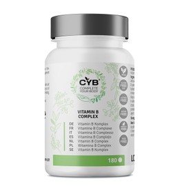 Vitamin B Complex High Dose - 180 Tablets 6 Month Supply - Laboratory Tested - Complete Your Body
