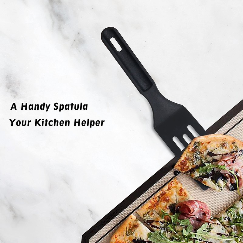 Professional Nylon Mini Spatula, Heat-Resistant Serving Spatula for Nonstick Pans,