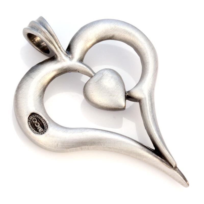 Bico (サーフ ビコ) ロミー クリスタルペンダント (CR36 水色)スワロフスキークリスタル 、ハート・ ジュエリー