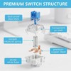 gblckadof 50Pcs Mechanical Keyboard Switches, 3 Pin Clicky
