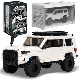 DUANT PB8809 4Runner Off-Road Vehicle Building Block Set, 540 Pieces MOC Toy Car 1:32 Ratio Model Building Block Set, with Display Container, Suitable as Gifts and Collectibles