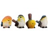 NOELAMOUR Gardening Figurine, 4 Birds, Resin, Cute Animals, Garden Ornaments,
