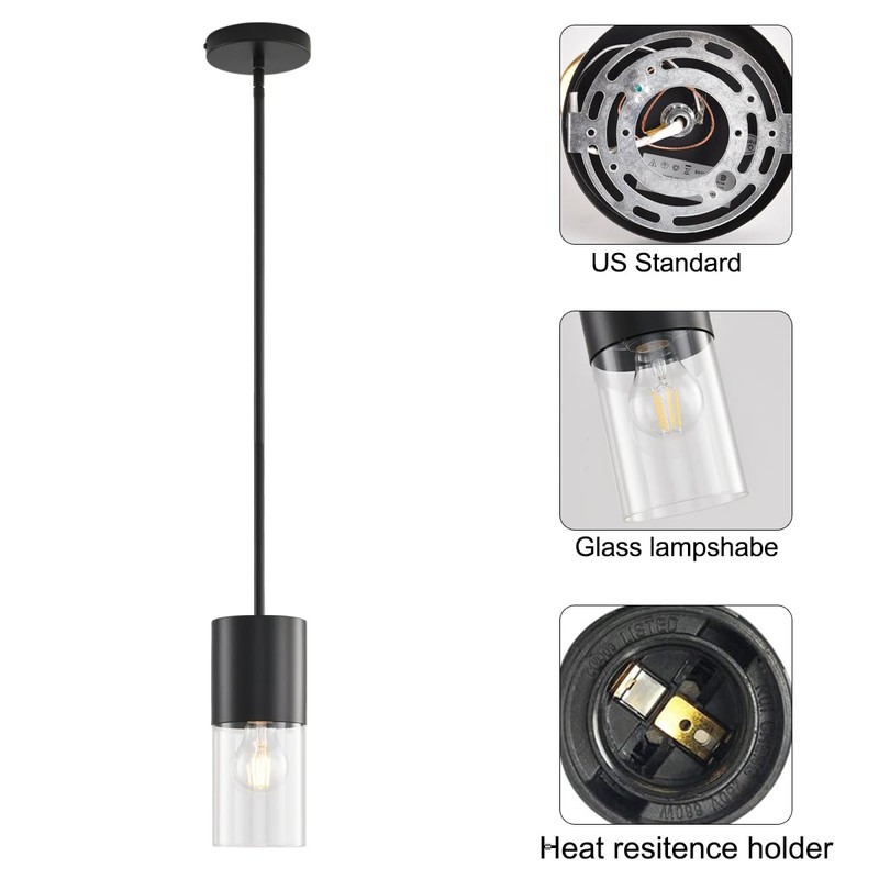 Modern Pendant Lights Kitchen Island, Black Farmhouse Hanging Lights Fixtures