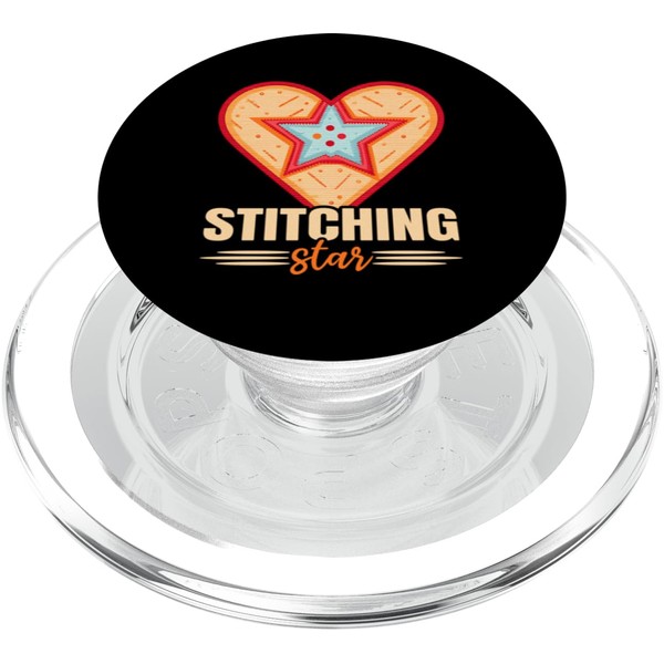 Sewing Cross Stitch Lover Needlepoint Embroidery PopSockets PopGrip for MagSafe