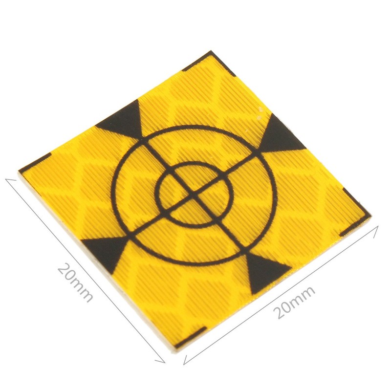 Tutoy 50pcs Reflector Sheet 20x20mm Reflective Tape Target Widely Used