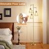 Ziisee Dimmable Gold Floor Lamps for Living Room, 70" Farmhouse
