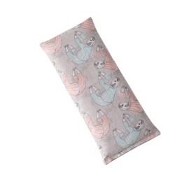 Whiffy Bean Bags Microwave Heating Pad for Kids, Boo Boo Bags Ice Pack for Kids, Microwavable Heat Pack or Cold Compress, Scented or Unscented, 9" x 4" (Sloth, Lavender-Peppermint)