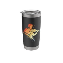 Violin Guy Vintage Look Viola Baroque Music Stainless Steel Insulated Tumbler