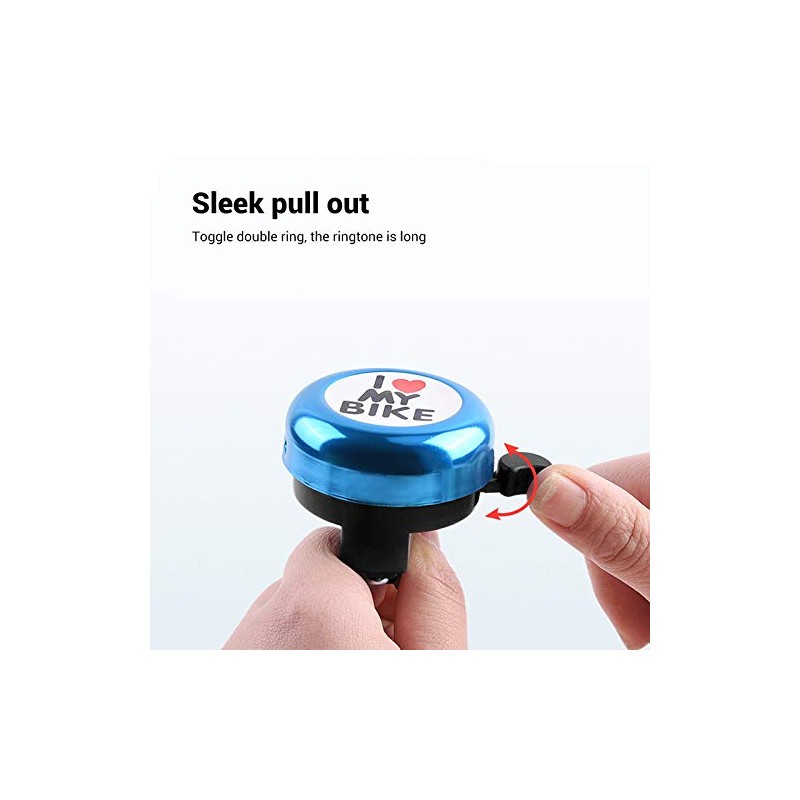IKAAR Pack of 2 Mini Bicycle Bell with Loud Clear