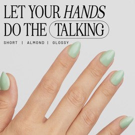 Lilac St - Press on Nails, Eden (30 Nails, 15 Sizes) - Short, Almond, Glossy, Opaque - Brush-On Nail Glue, Nail File, Cuticle Stick, Prep Pad - Cruelty Free, Vegan, Women Founded