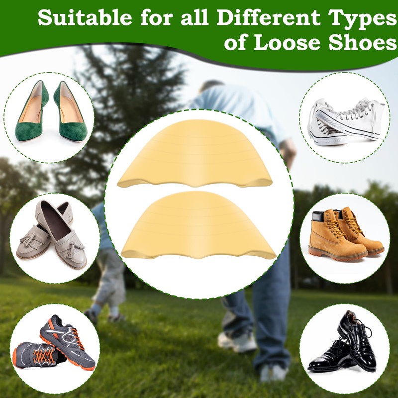4 Pairs Shoe Filler Inserts, Anglecai Toe Filler Cushion Inserts