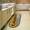 Machine Washable Bubbles Design Laundry Room Rug Non-Slip Rubberback 2x5