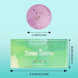 ZJIVQO Shower Steamers Aromatherapy, 8 Tablets Shower Bombs with Natural Essential Oils, Bath Bombs Tablets for Body Relaxing