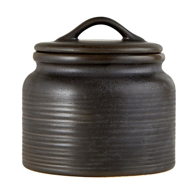 47th & Main Stoneware Canister for Countertop Kitchen Canister with