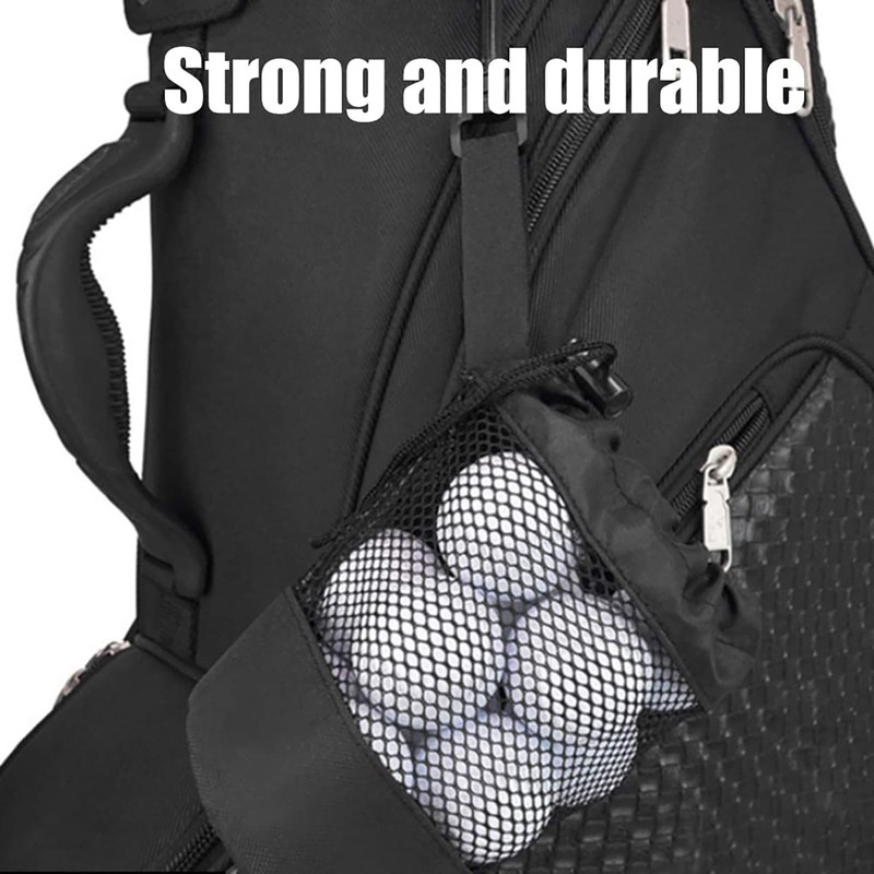 ZKFSIE Golf Ball Bags – 2 Pack Mesh Ball Pouch