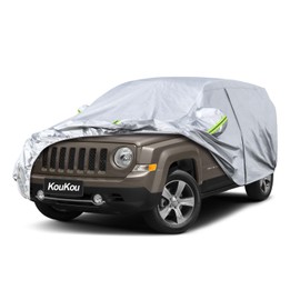 Koukou 6 Layers Car Cover Custom Fit Jeep Patriot from 2007 to 2016, Waterproof All Weather for Automobiles, Sun Rain Dust Snow Protection. (Ships from US Warehouse, Arrive Within 3-7 Days)