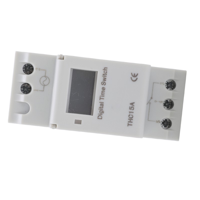 THC15A Electronic Time Switch LCD Display Programmable Digital Timer for