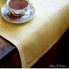 Linen & Cotton Scandi Luxury Hemstitched Table Runner, 100% Linen