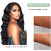 VKVL 14 Inch Body Wave Lace Front Wigs Human Hair