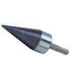 Firewood Split Drill Bit Square Shank BluePlated Screw Cone Head
