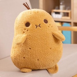 Cute Potato Plush Toy,Soft Potato Stuffed Food, Yellow Potato Plushie Pillow Toys Doll Decorative Throw Pillows for Kids Boys Girls Birthday Xmas Gift (9.8 Inch/25cm)