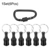 sourcing map 6PCS Keychain Aluminum Alloy Screwdriver Bits Holder Extension