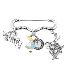 Alice Brooch Pin Alice Fans Gifts Alice Gift Friendship Gift Book Club Gift for Her, Metal