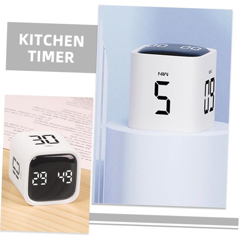 FUNOMOCYA Cube Timer Digital Portable Electronic Timer for Cooking Study