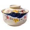 Fignner Japanese Style Ceramic Ramen Bowl with Lid Soup Bowls