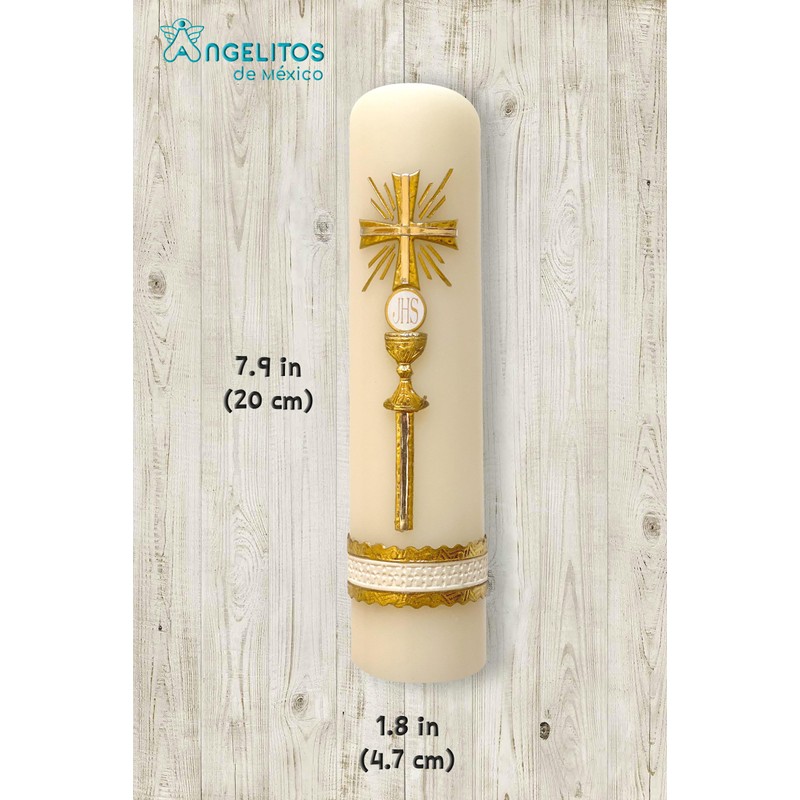 Custody Cross Candle Prayer Mass Jesus Cirio Handmade Vela Custodia