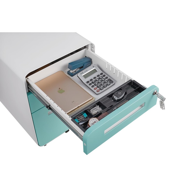 Mobile Filing Cabinet 3 Drawer,Under Office Desk Metal Filing Cabinet