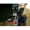 JMei Sissy Bar Backrest with Luggage Rack For Kawasaki Vulcan