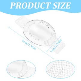 4 Stück Transparent Medizinisch Augenklappen, Bequeme Augenmaske nach Operationen, Atmungsaktiv Augenklappe Kunststoff-Augenklappen mit kleinen Loch für Erwachsene Kinder