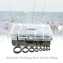 Fishing Rod Guide, 75pcs Various Sizes Fishing Rod Guide Tip Fishing Line Spinning Guide Eyes Rings Tip Top Kit Set, Fishing Rod Guide Rings for Freshwater Saltwater Fishing