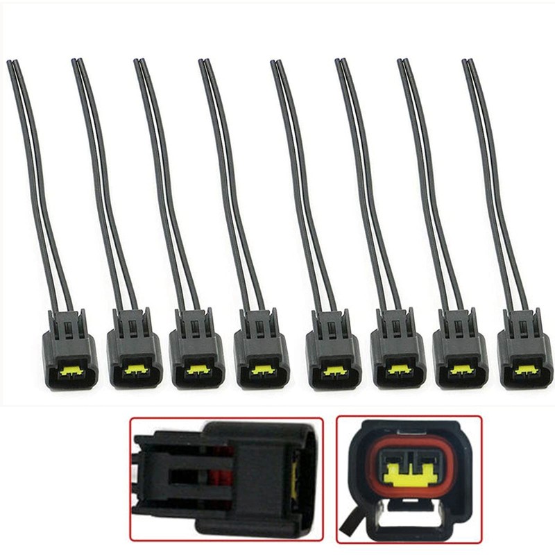 8 Pack Ford Ignition Coil Connector Plug Harness - Compatible
