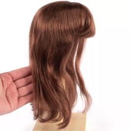 Monique Synthetic Mohair Lizzy Chestnut Brown 14"-15" Doll Wig