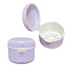 AkayaAccent Denture Case, Mouthpiece, Mesh Included, Storage Case, Hygienic Denture
