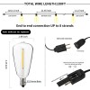WYZM 100FT ST38 LED Plug-in String Lights Outdoor Edison Bulb