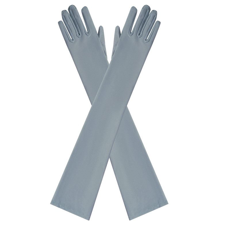Wobe Long Opera Party 20s Satin Gloves Stretchy Adult Size