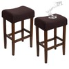 EVOLLER Waterproof Backless Bar Stool Covers Set of 2 Rectangle