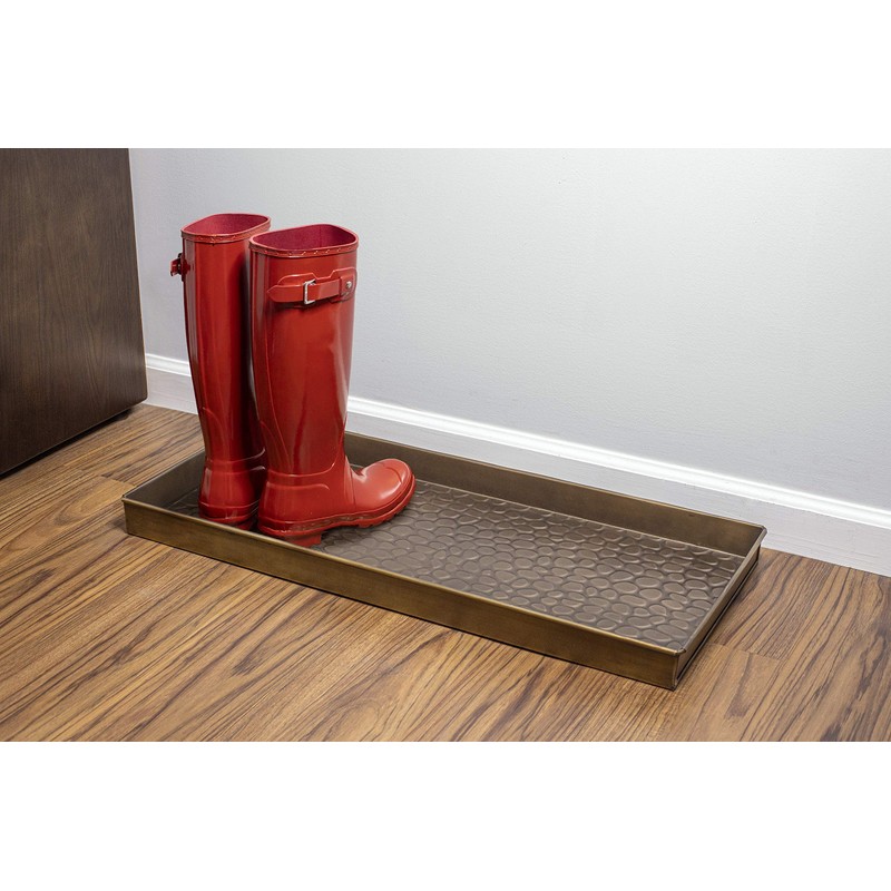 Good Directions Medium Boot Tray, Pebbles Multi-Purpose All Weather Decorative