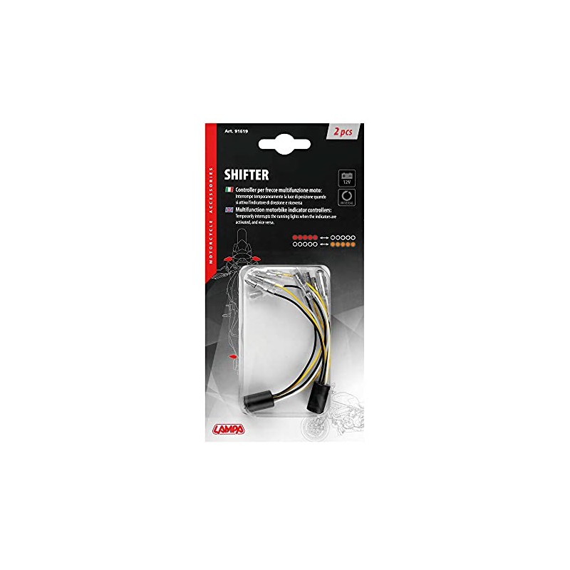Lampa 91619 Shifter, Multi-Function Turn Signal Controller for Motorcycle