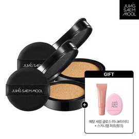Jeongsaemmul Essential Skin Nuder Cushion Refill x 2 + Metal Serum Gloss Mini + Skinny Tab Puff (Pink) Rose Light / 에센셜 스킨 누더 쿠션 리필 2개 + 메탈세럼글로스 미니 + 스키니탭 퍼프(핑크) 로즈라이트