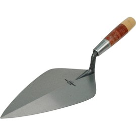 MARSHALLTOWN The Premier Line 10348 10-1/2-Inch Wide London Brick Trowel with Leather Handle