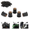 100PCS Well Nut M6x0.8mm Rubber Modification for Motorcycle ATV Windscreens